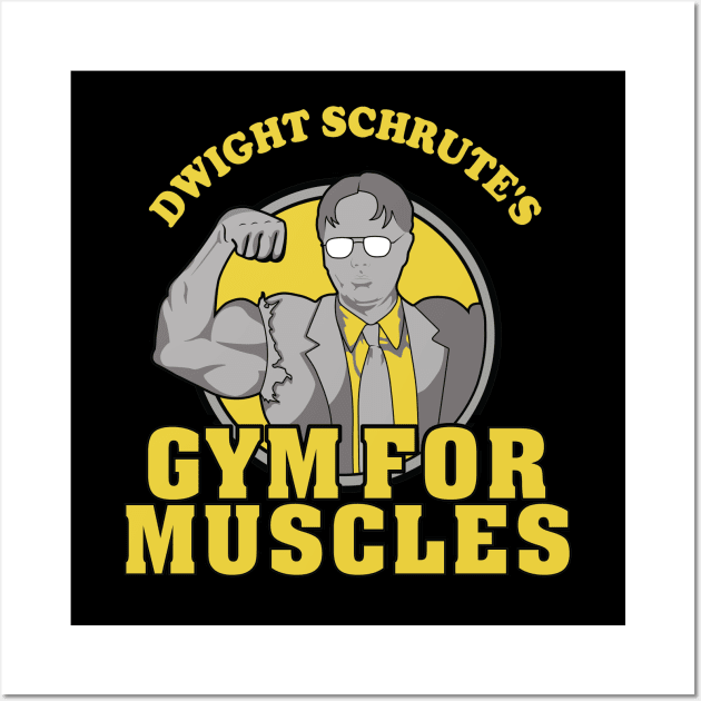 Dwight Schrute's Gym for Muscles Wall Art by fiar32